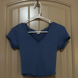 Bozzolo small blue crop top
